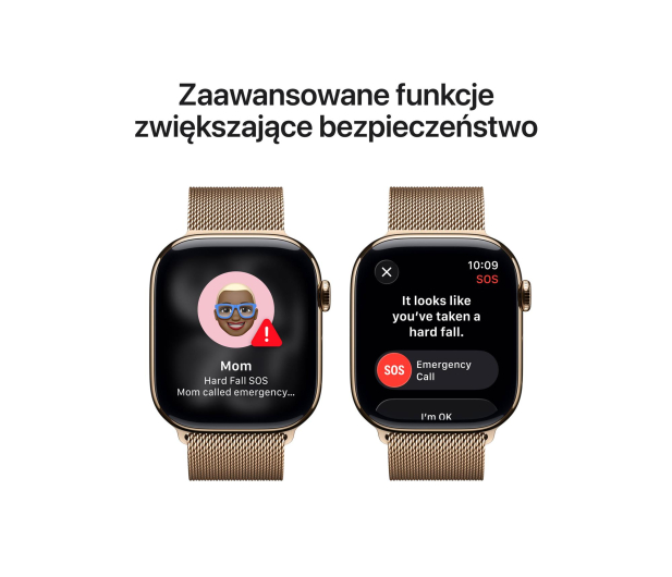APPLE Apple Watch Series 11 GPS + Cellular 42mm Tytanowa koperta (złota) + bransoleta mediolańska (złota) - 1362427 - zdjęcie 6